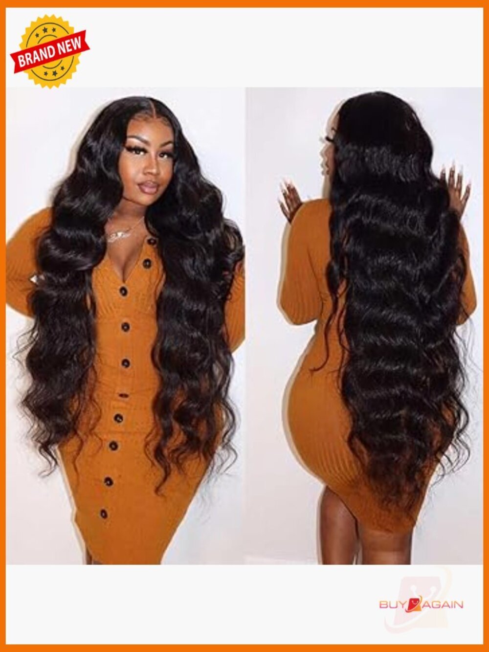 28 Inch Glueless Wig Human Hair Pre Plucked Pre Cut 5x5 HD Lace Body Wave